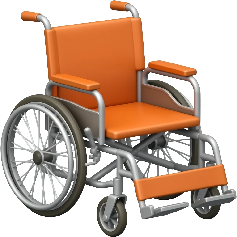 wheelchair orange emoji