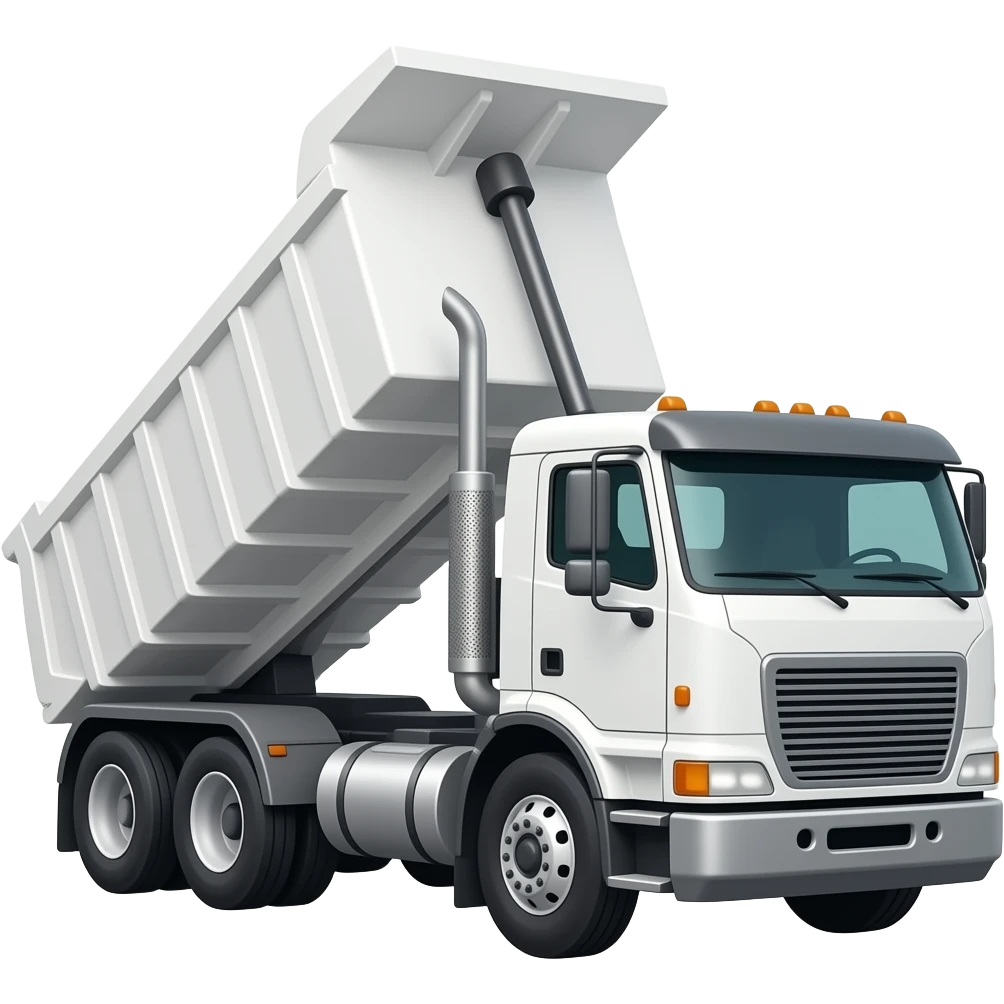 construction 12 roues avec benne basculante westernstar blanc side-way emoji