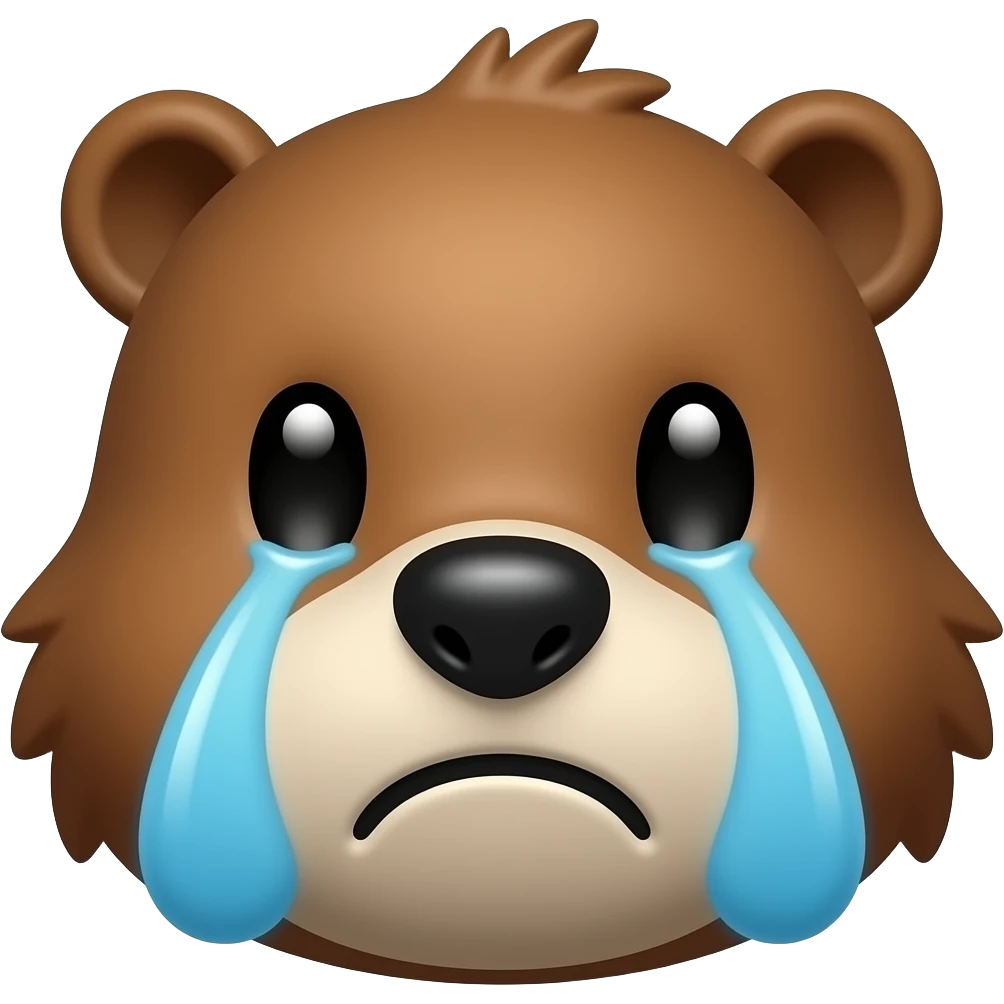crying beaver face emoji