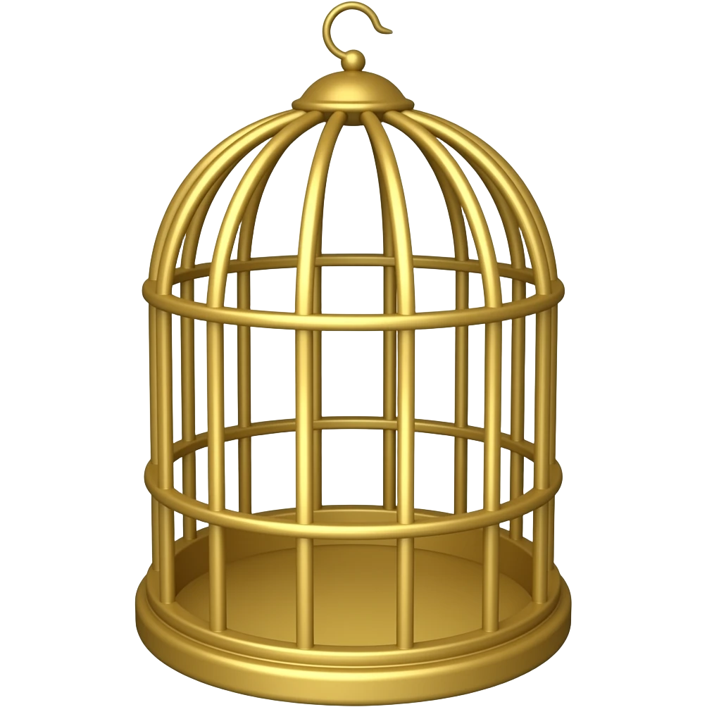 golden bird cage emoji emoji