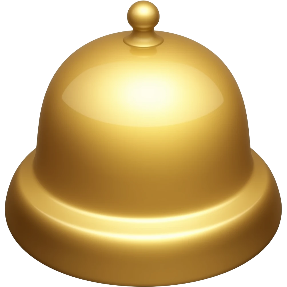 cartoonish style alarm bell emoji