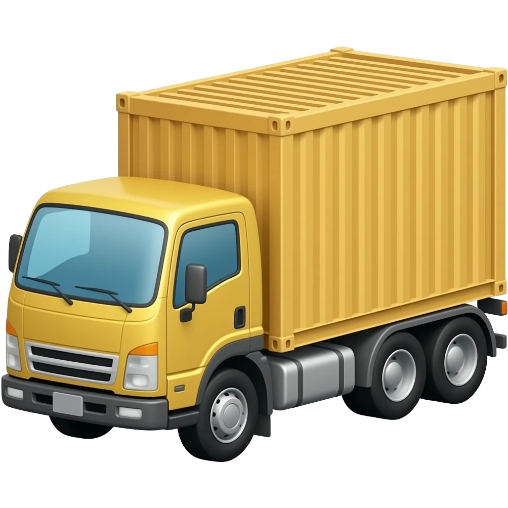 Truck without a box container emoji