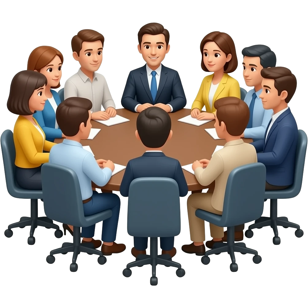 round table meeting emoji