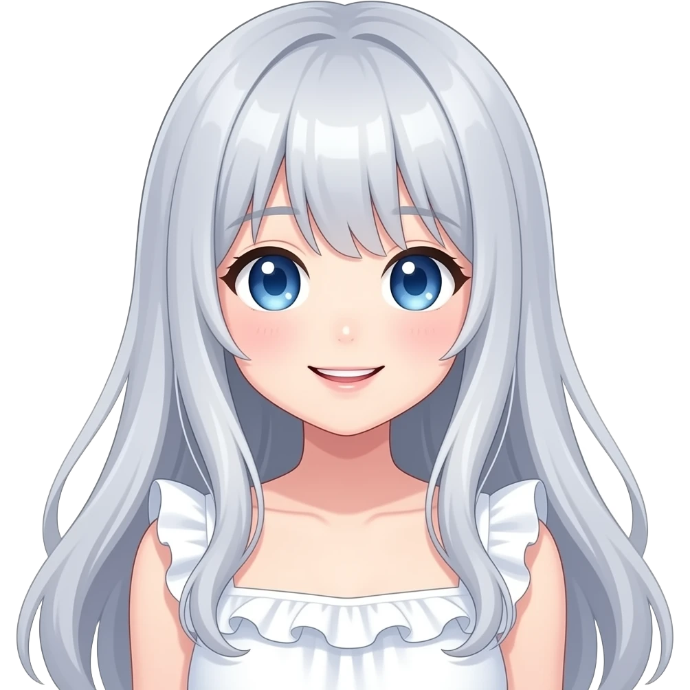 Cute anime girl emoji