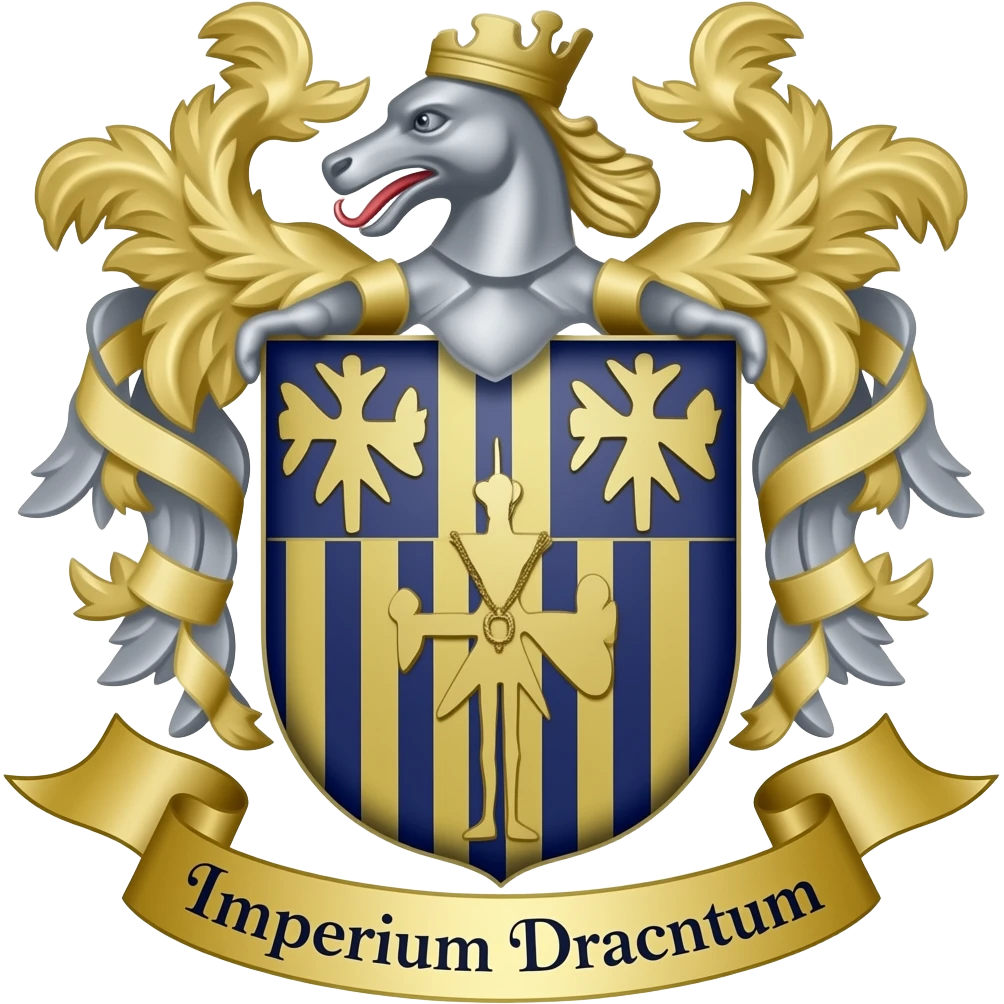 Coat of arms with the inscription: "Imperium Dracontum" emoji