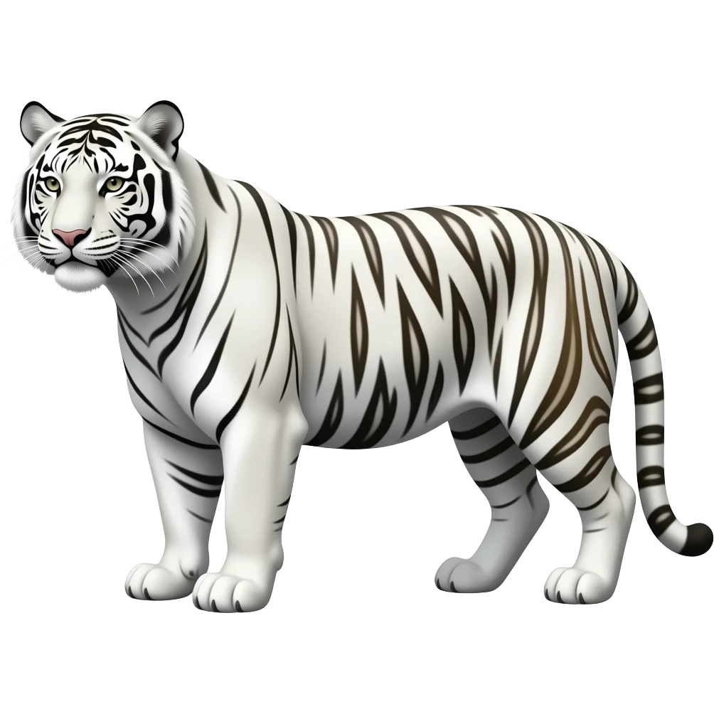 White tiger emoji