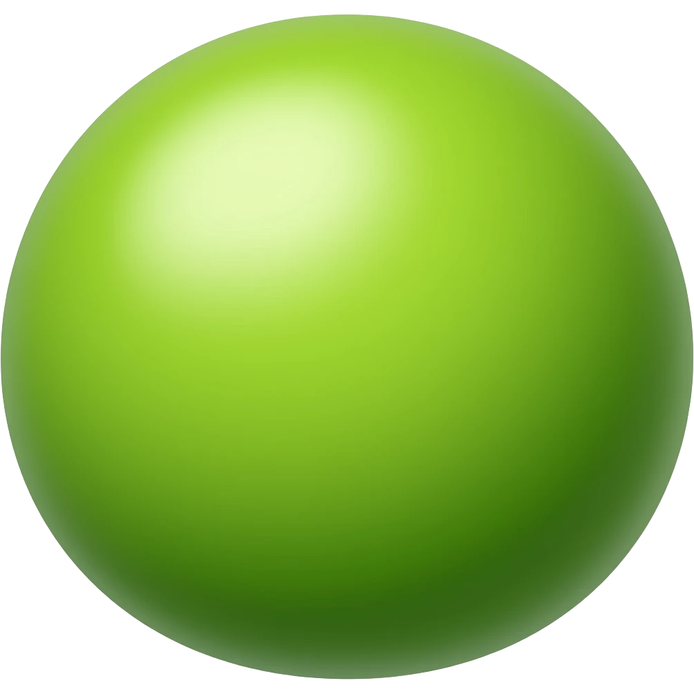 A singular pea with no pod emoji