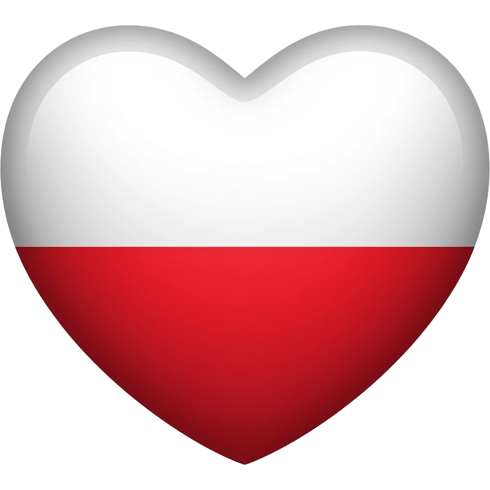 Poland heart emoji