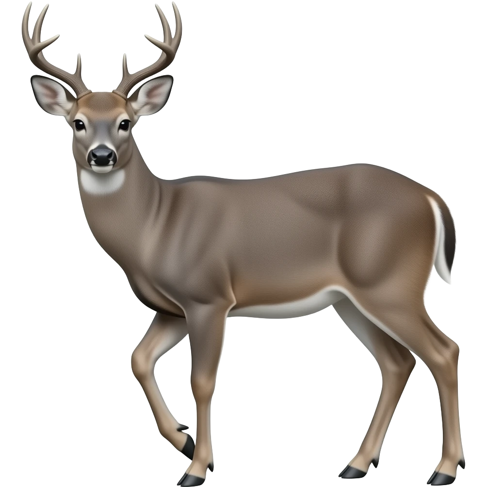 Gray deer emoji