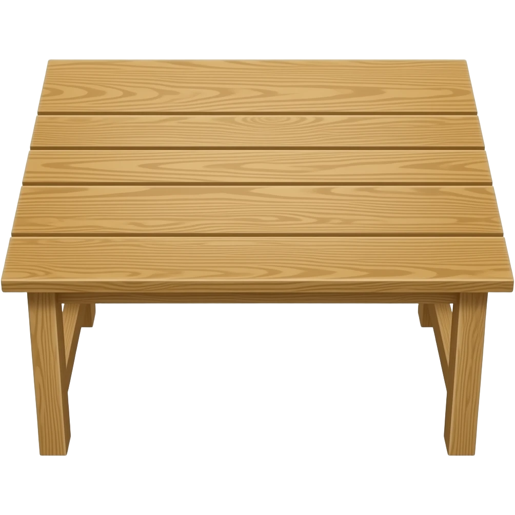 rectangular wooden table emoji