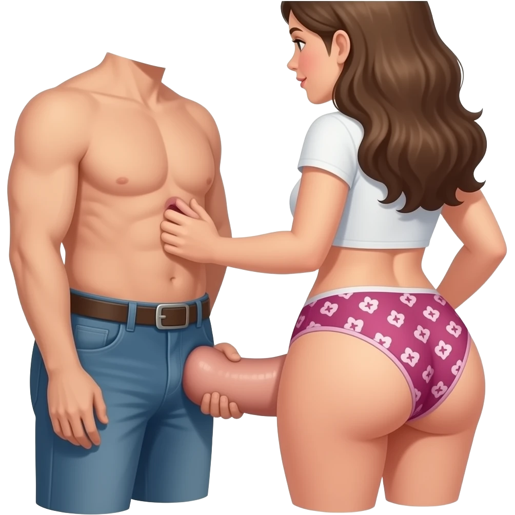 Girl gets a man’s penis in her butt emoji