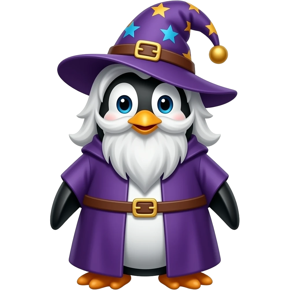 Penguin Wizard emoji