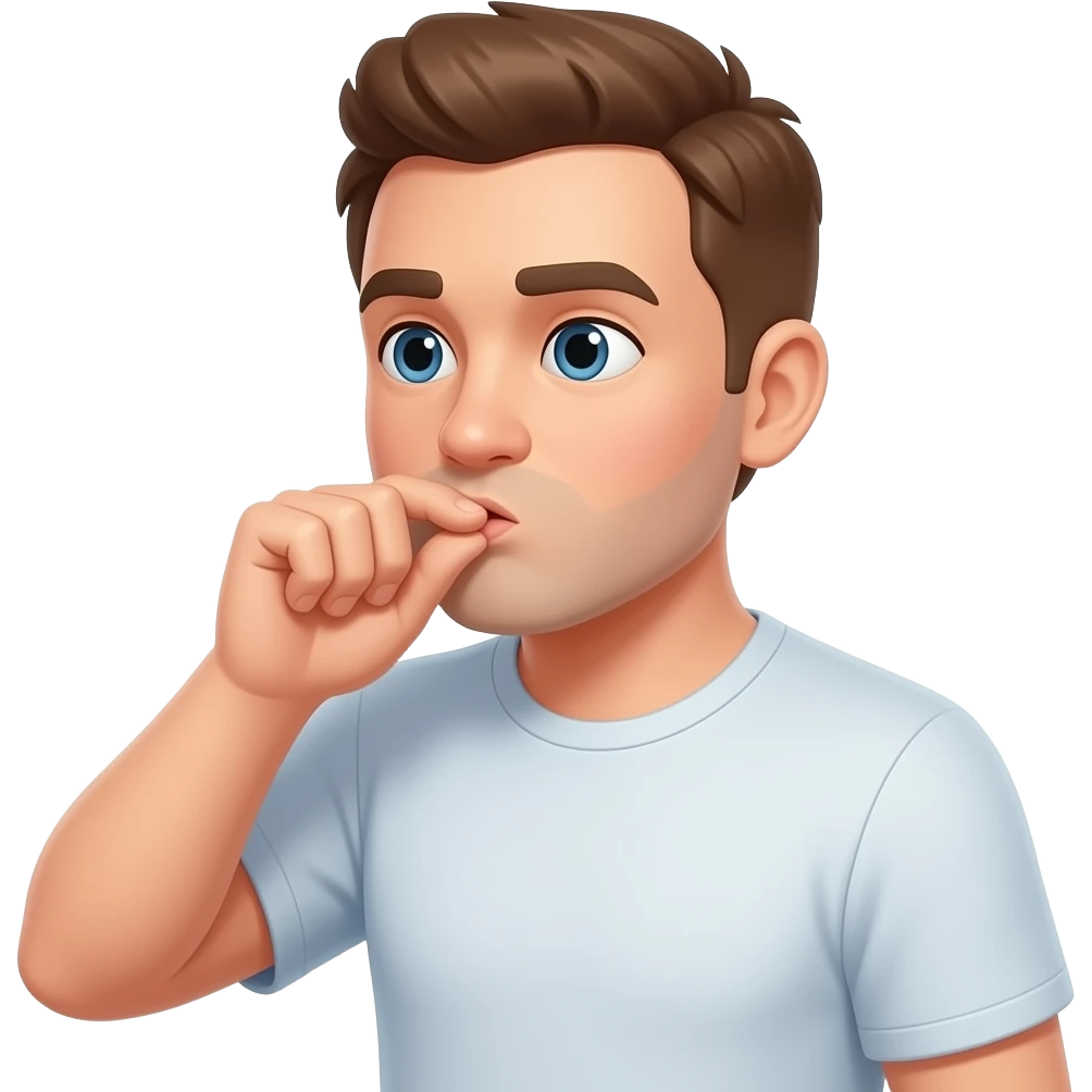 Man eating boobs nipple emoji