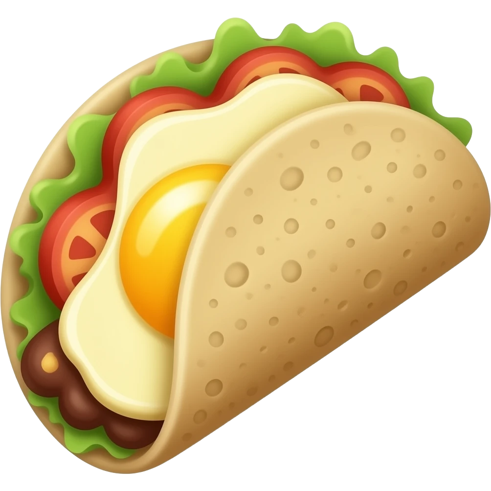 Тортилья только с омлетом emoji