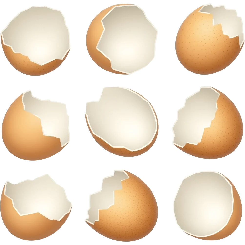 scattered eggshells emoji
