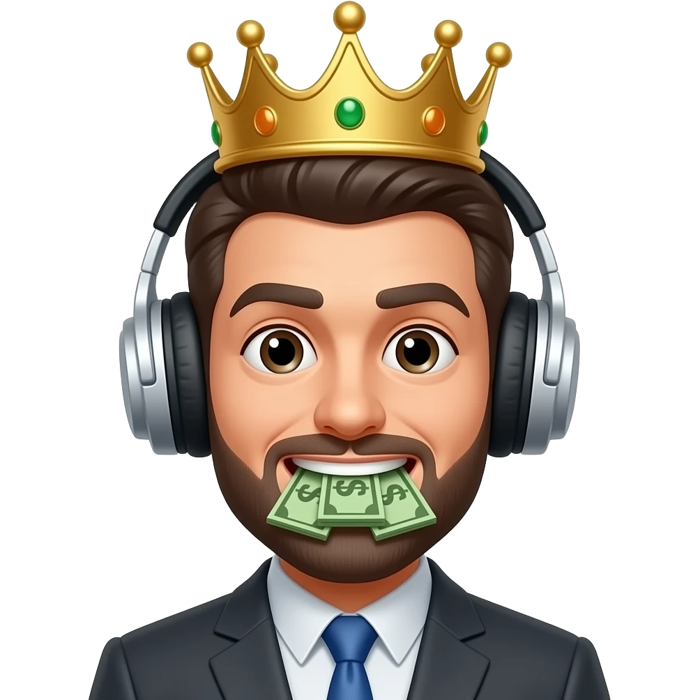 🤑🎧👑 emoji
