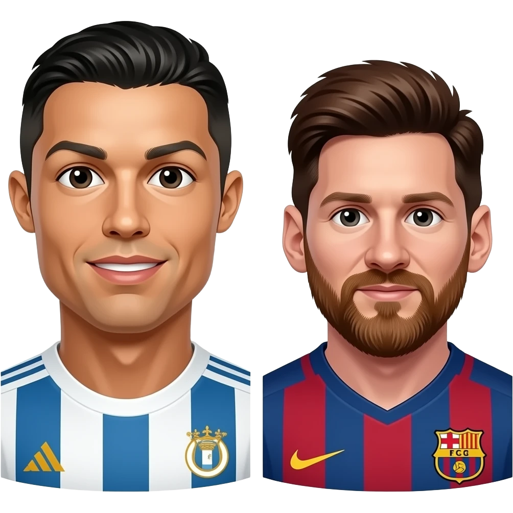 Cr7 and messi emoji