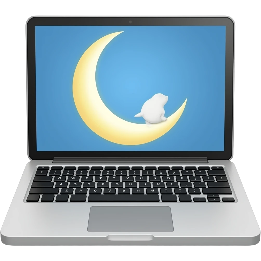 butt mooning laptop emoji