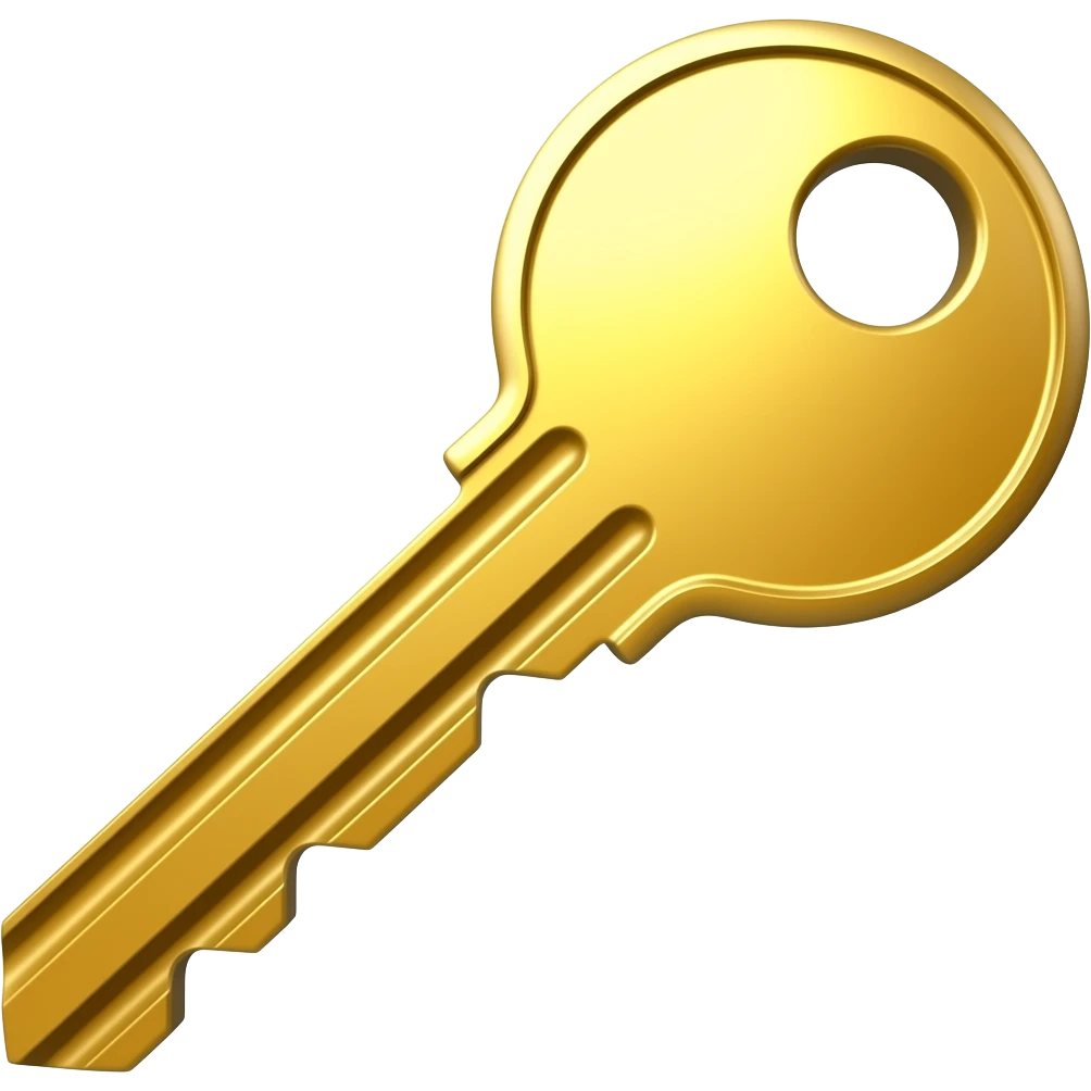 Key shining emoji