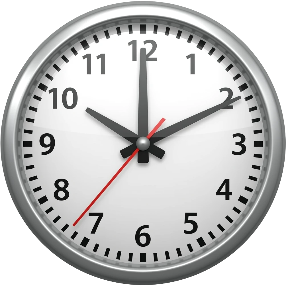 faceless clock emoji