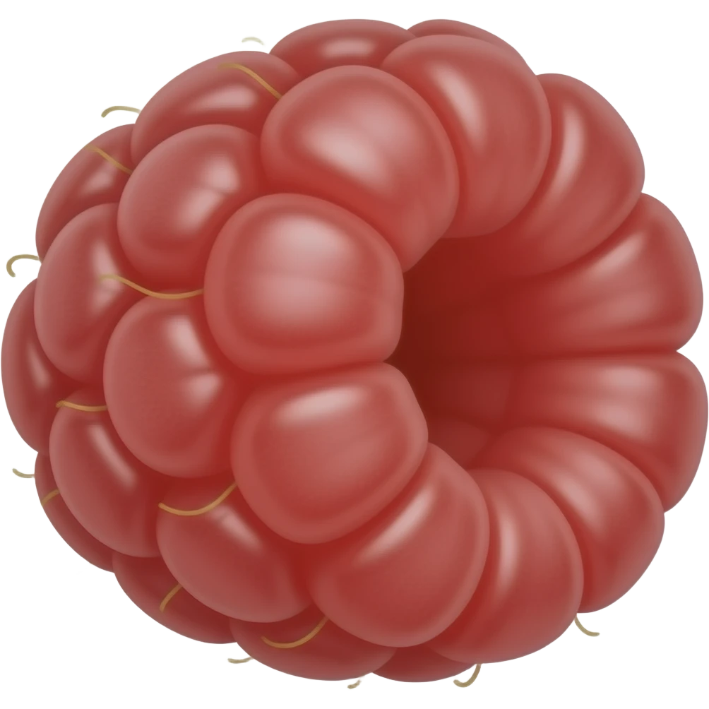 A raspberry emoji