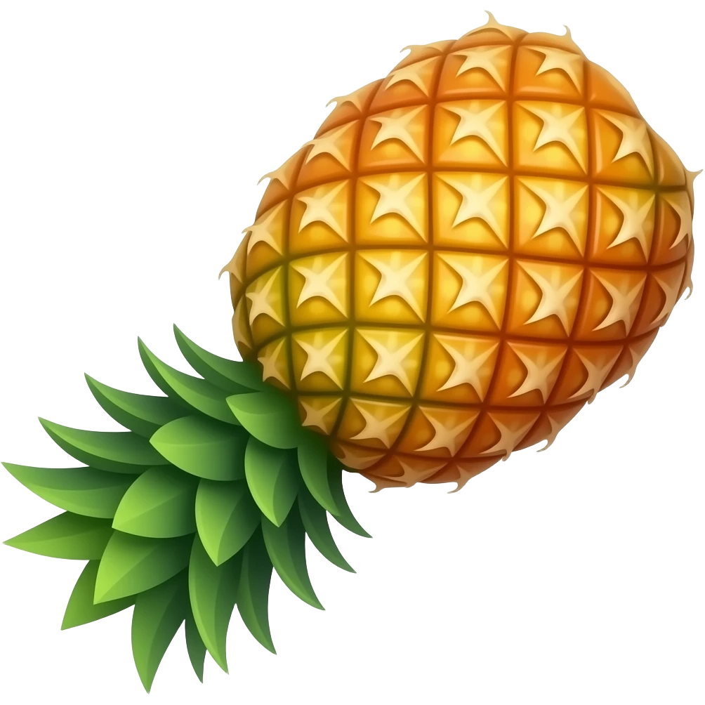Upside-down pineapple emoji