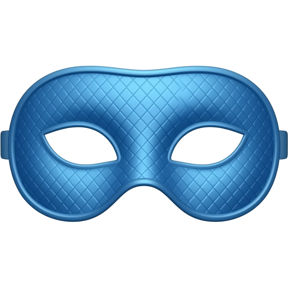 一个蓝色的眼罩 emoji