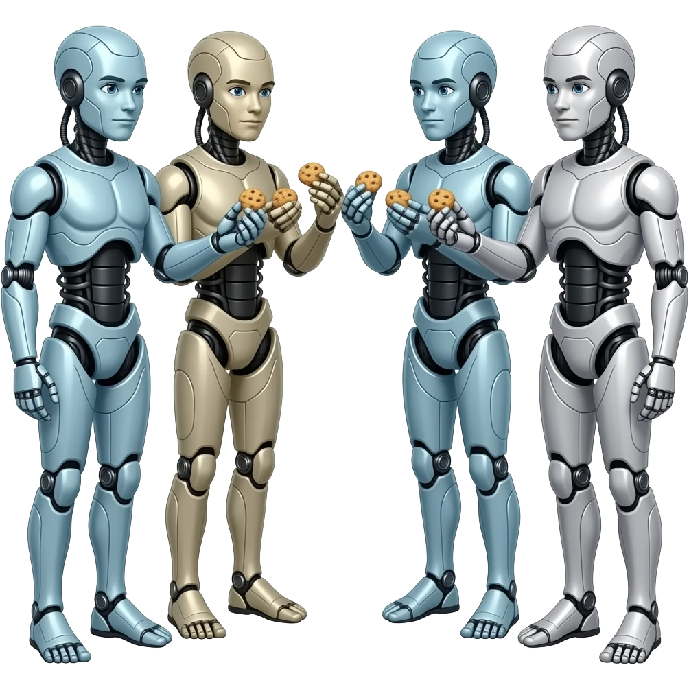 cyborgs and cookies emoji