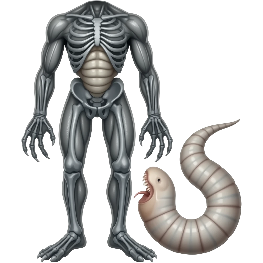 aliens chestburster worm emoticon emoji