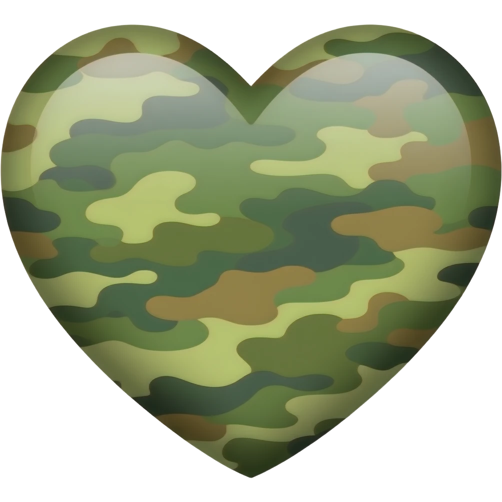 Camo Heart emoji