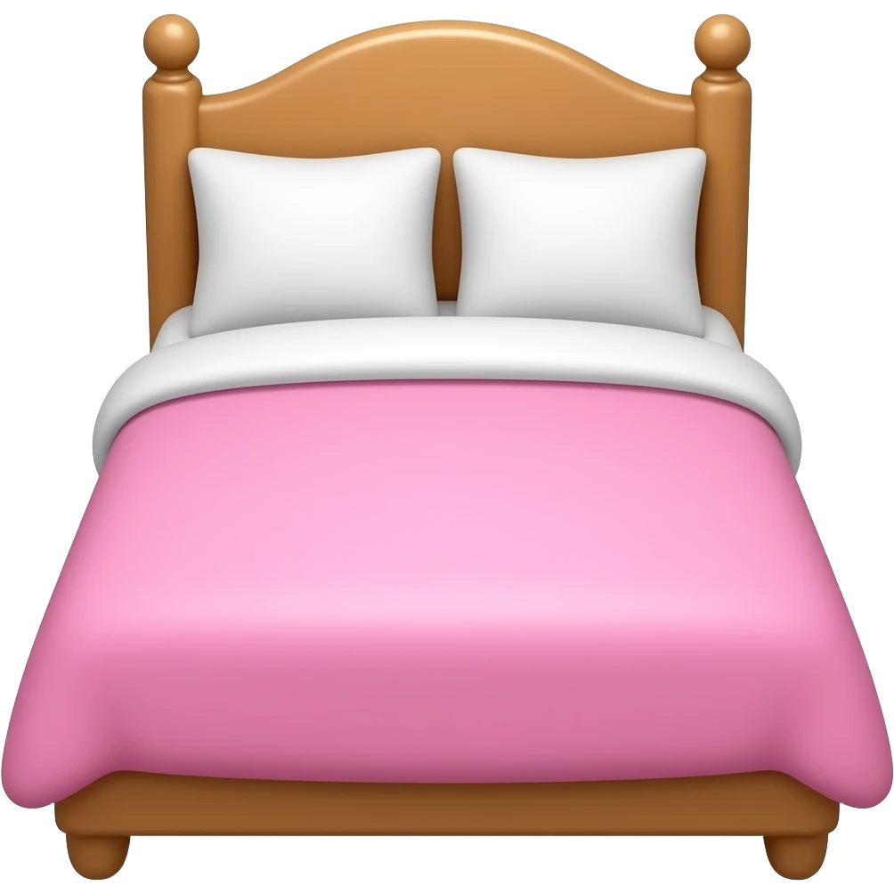 Pink bed emoji