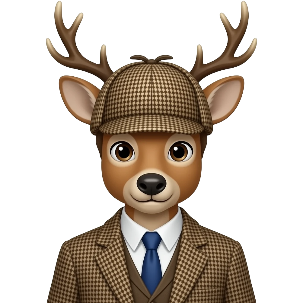 Detective deerstalker emoji | AI Emoji Generator