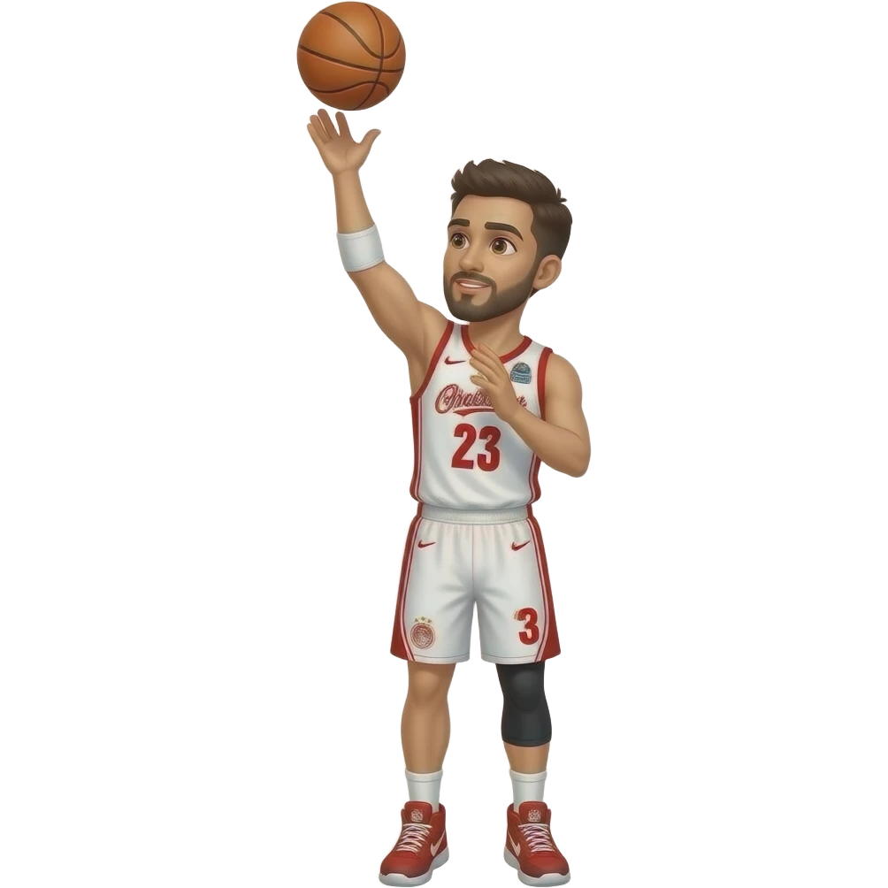 Olympiakos basketball fournier 3 point shooting emoji