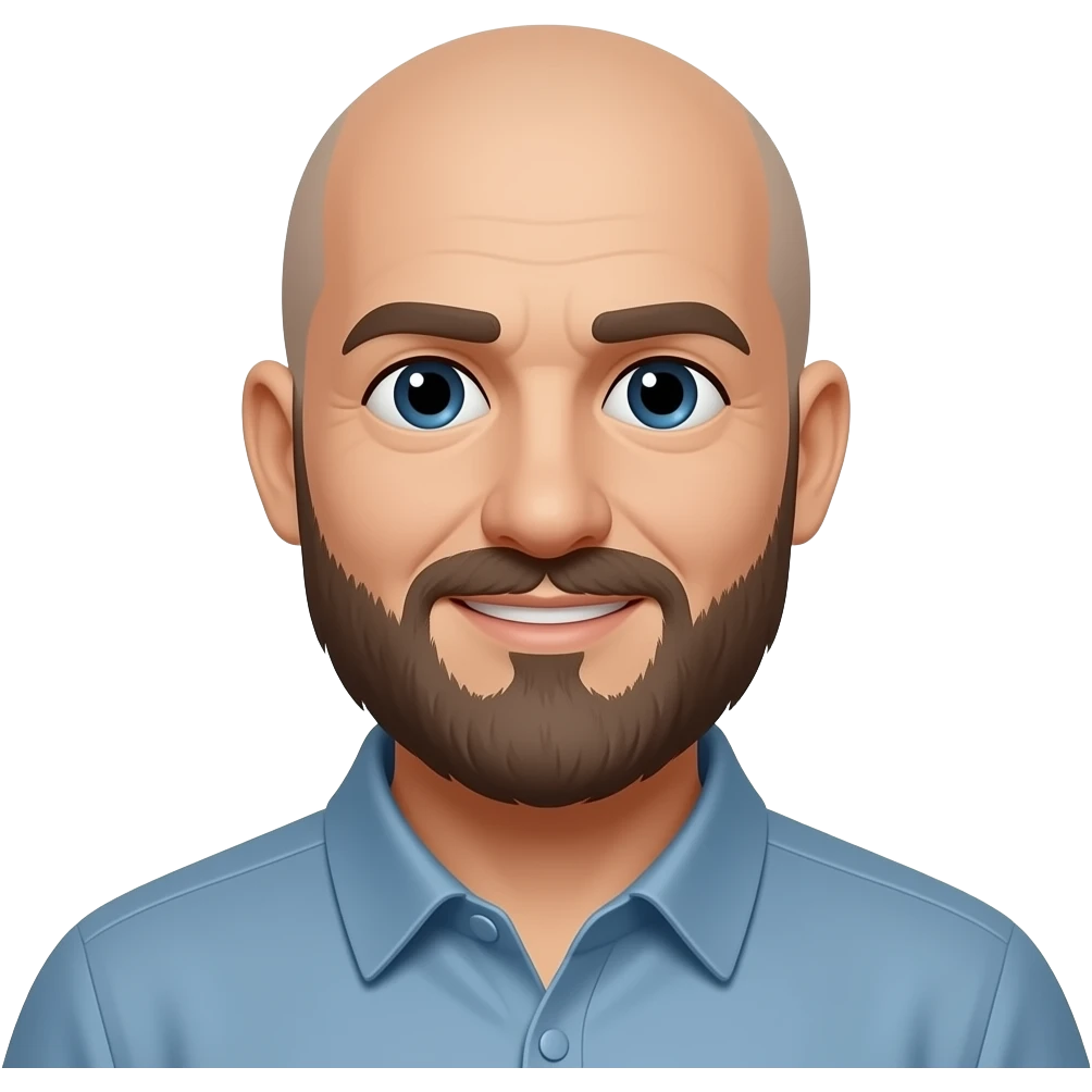 family dad with beard and bald emoji