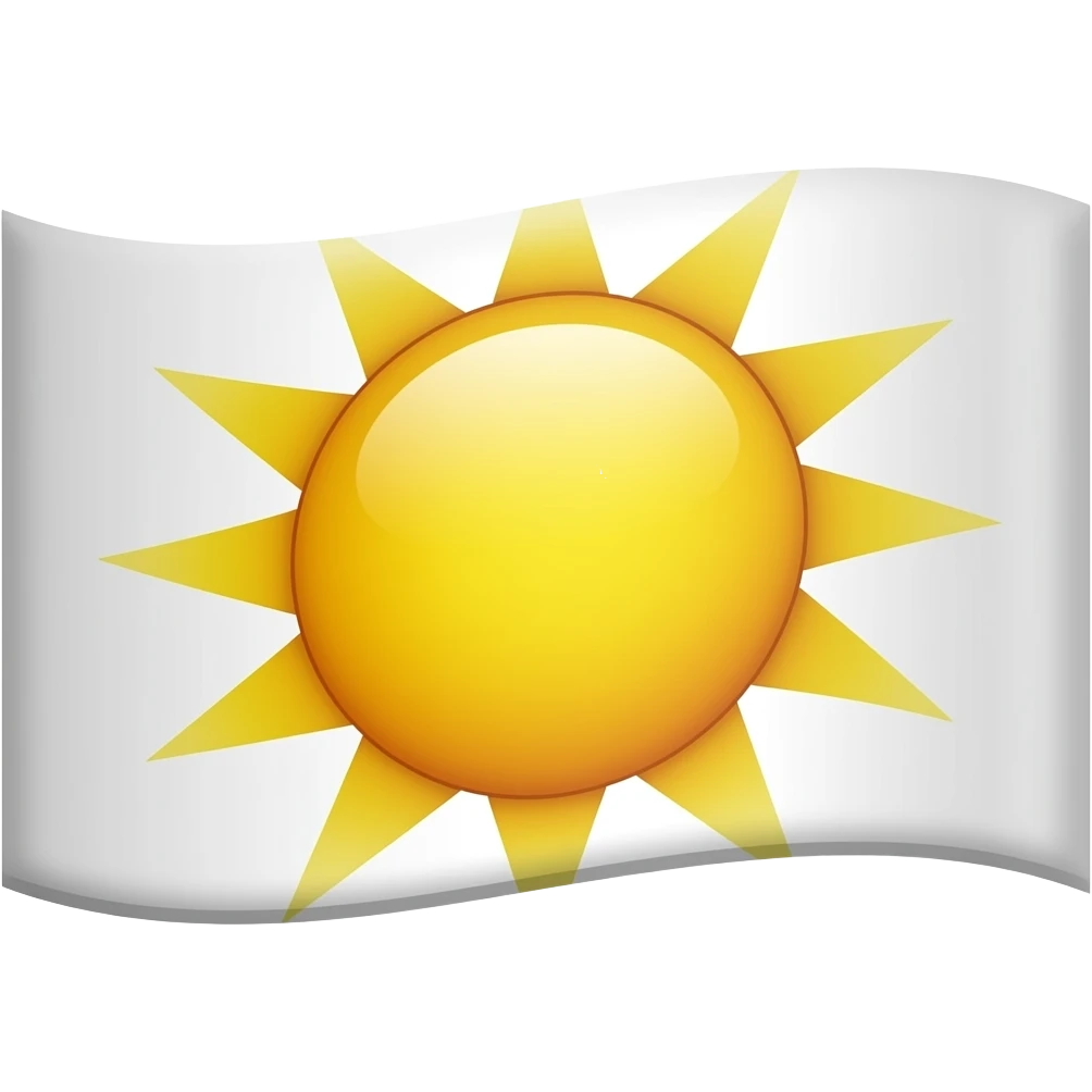 ایموجی پرچم شیرو خورشید برام بساز emoji