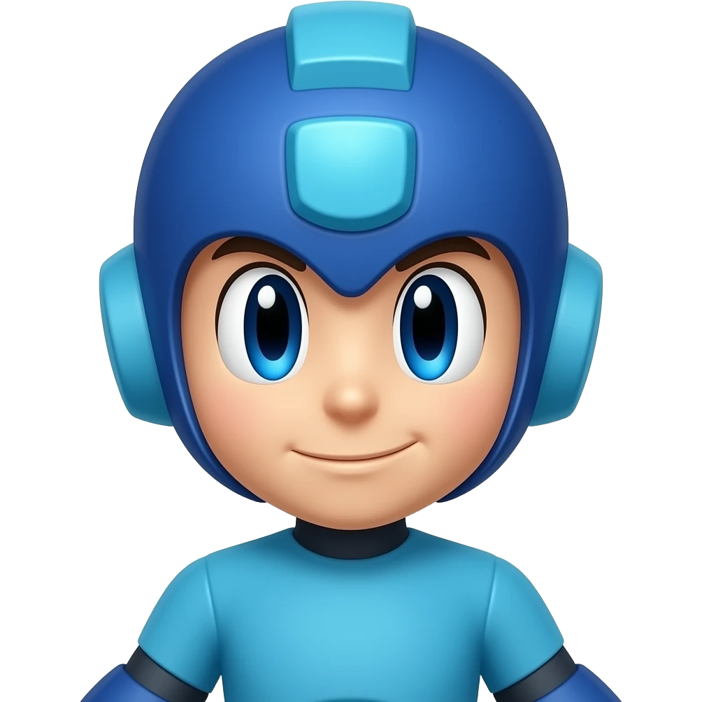 Mega man from Capcom but the classic one emoji