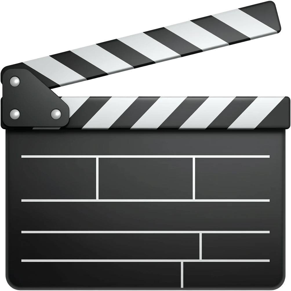 CLAPPER BOARD emoji