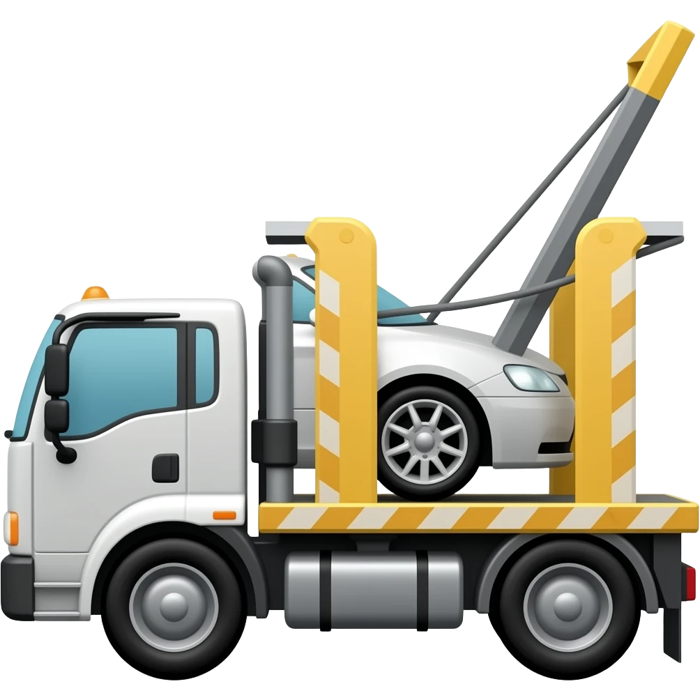 Car carrier Truck side emoji