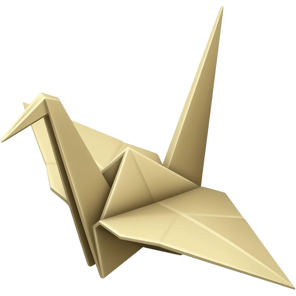 Origami crane emoji