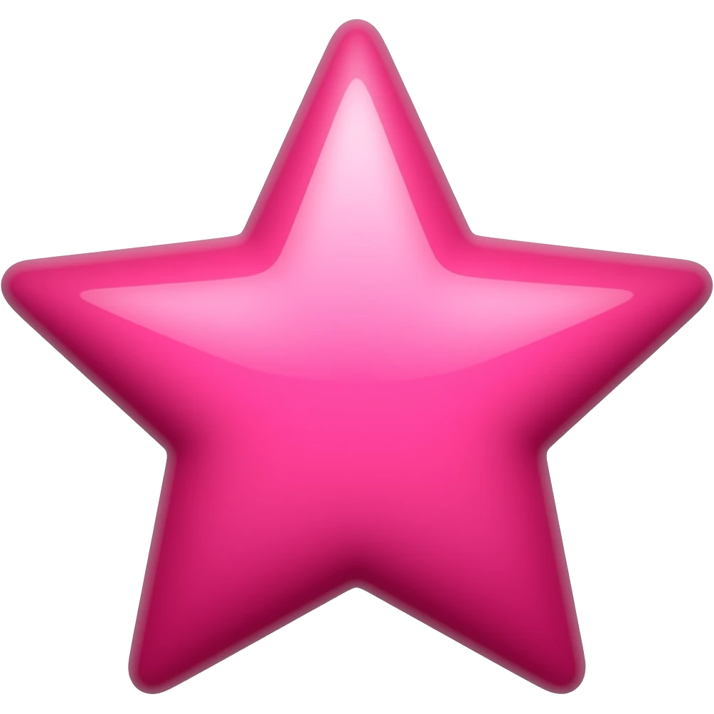 Estrella brillante color rosa emoji