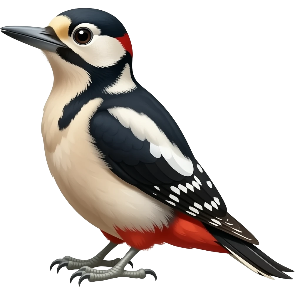 Great spotted woodpecker emoji