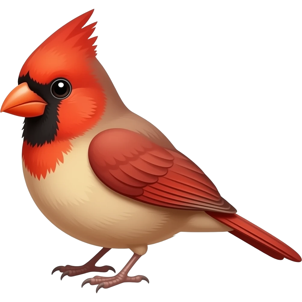 female cardinal emoji