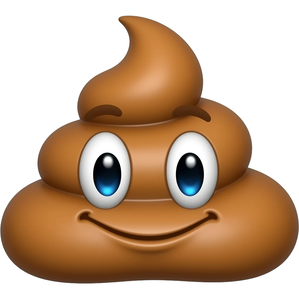 Trump as orange poo emoji
