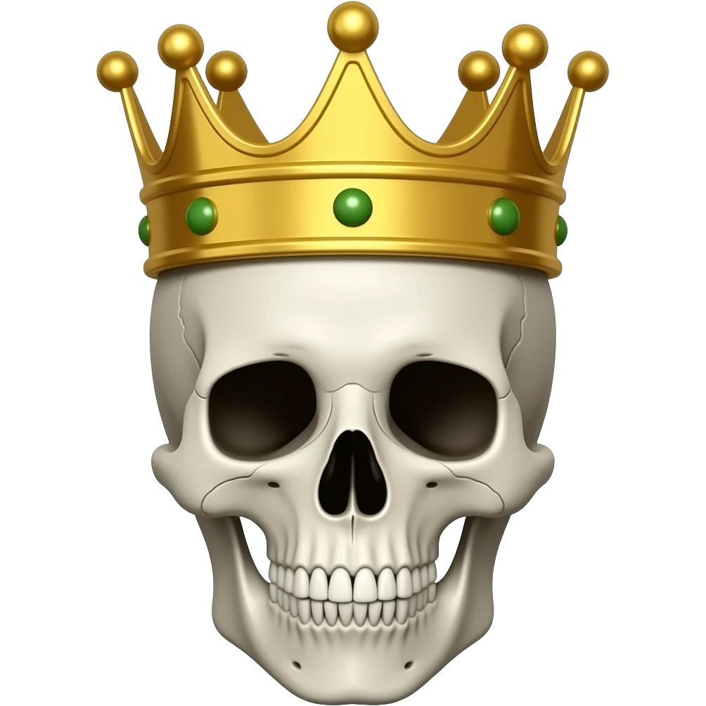 💀 + 👑 emoji