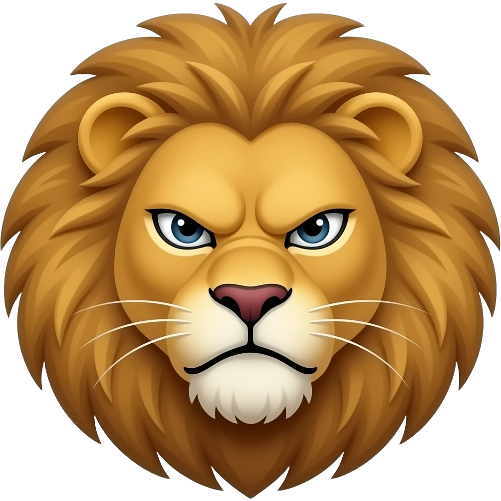 Angry lion face emoji