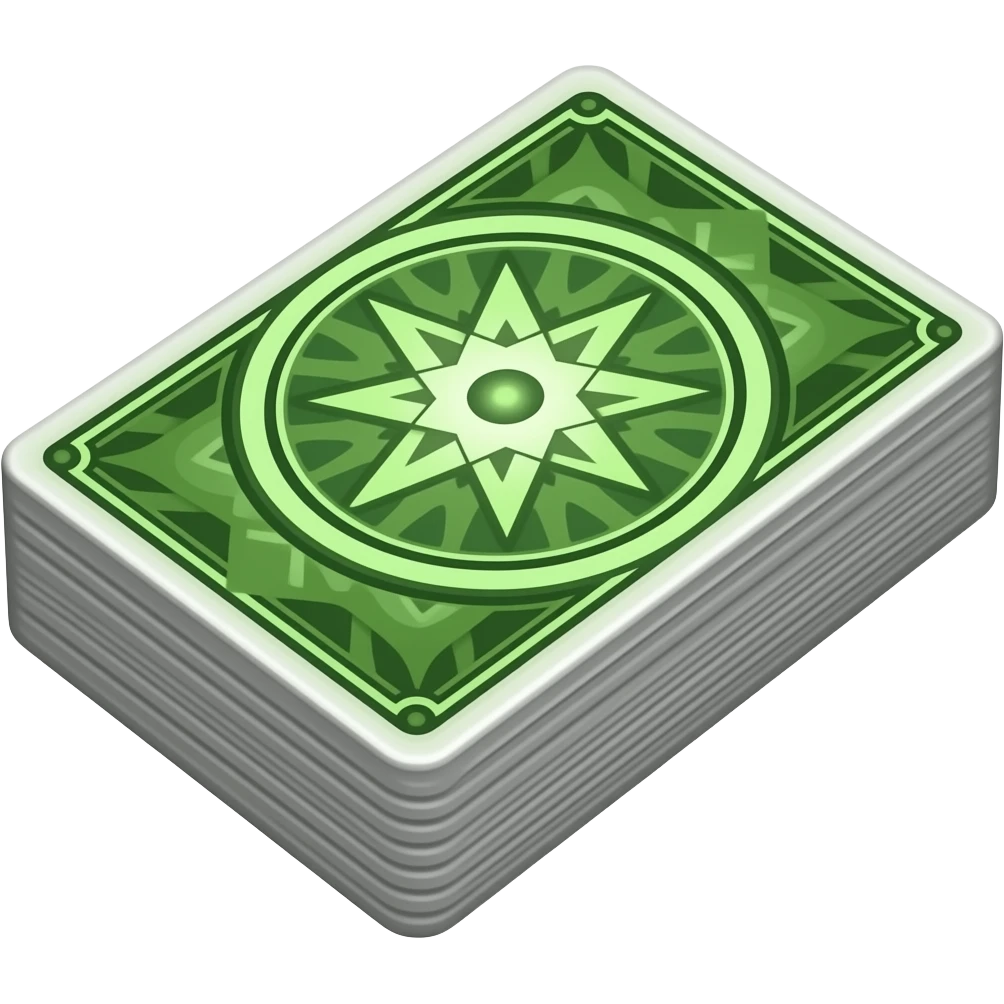 green tarot deck emoji