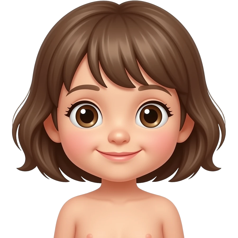 Naked little girl emoji
