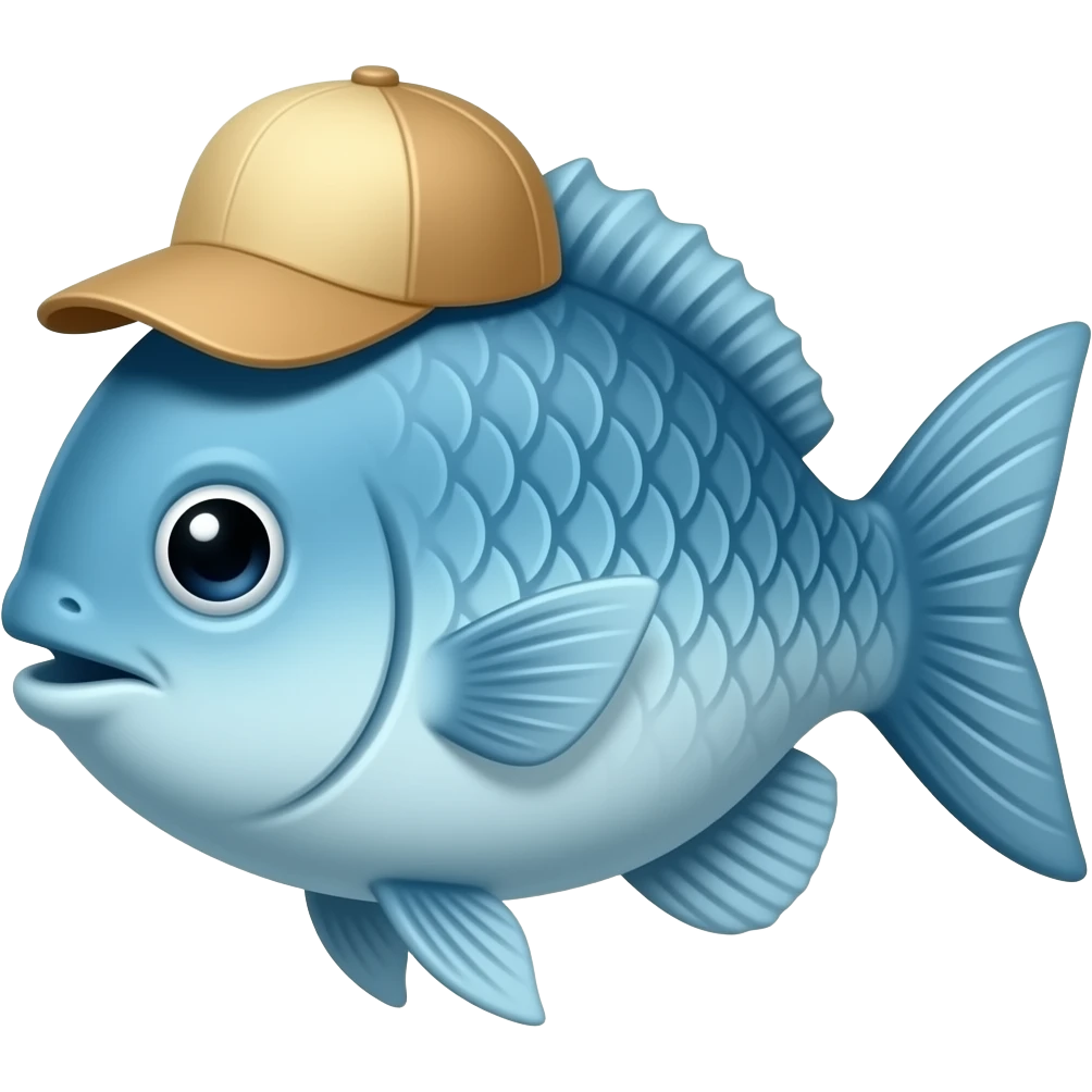 Fish with cap emoji