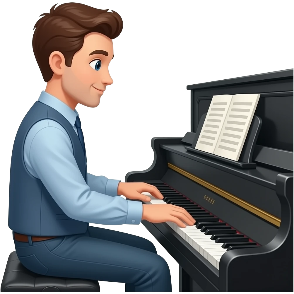 piano player in a lounge emoji