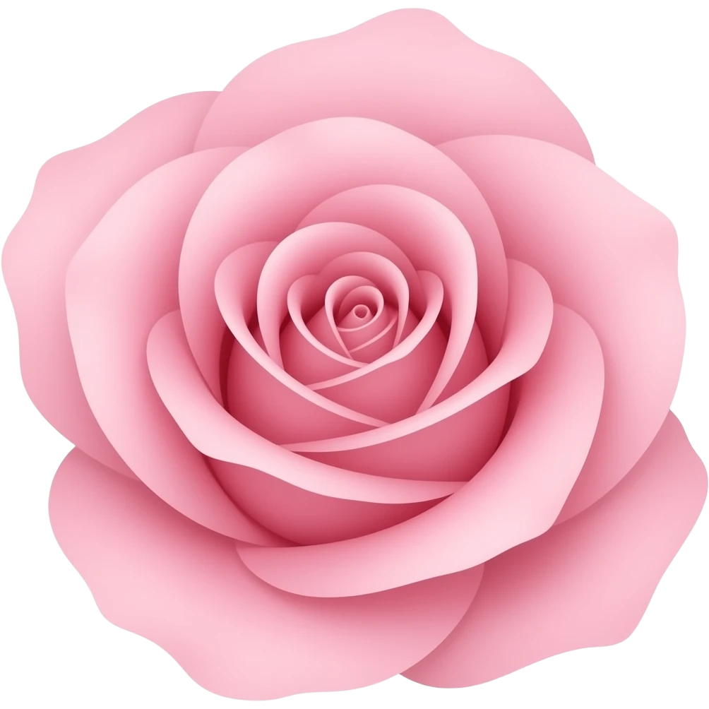 Pink rose emoji